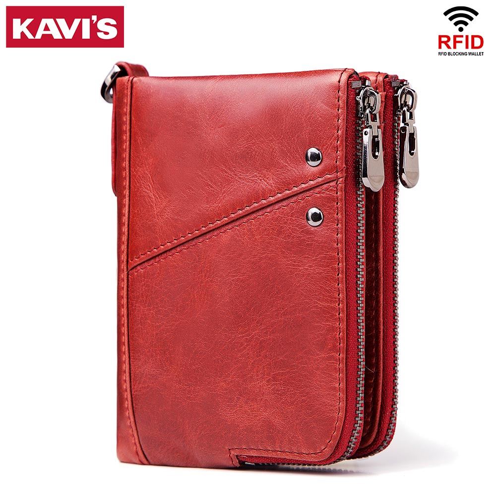 Women'S Bags At M&S - KAVIS Echt Leer Vrouwen Portemonnee Vrouwelijke