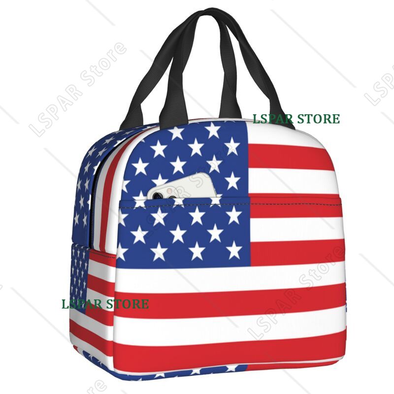 Women Bags Usa - USA Amerikaanse vlag thermisch geïsoleerde lunchtassen