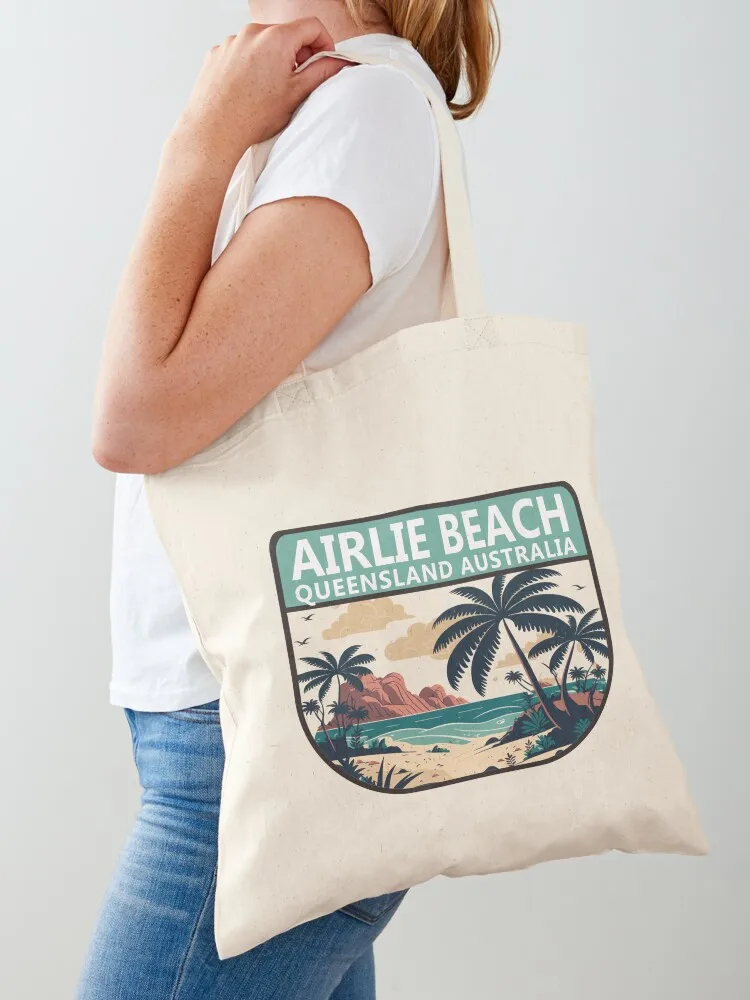 Women Bags In Australia - Airlie Beach Australia Retro Emblem Tote