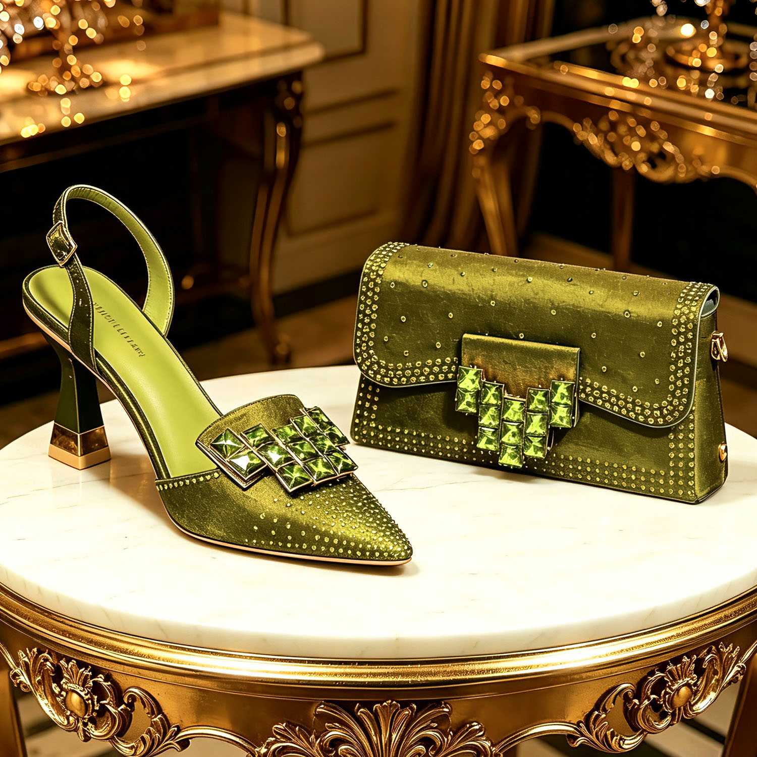Women Bags Designer - 2026 INS Italiaans design olijfgroene strass-hoge