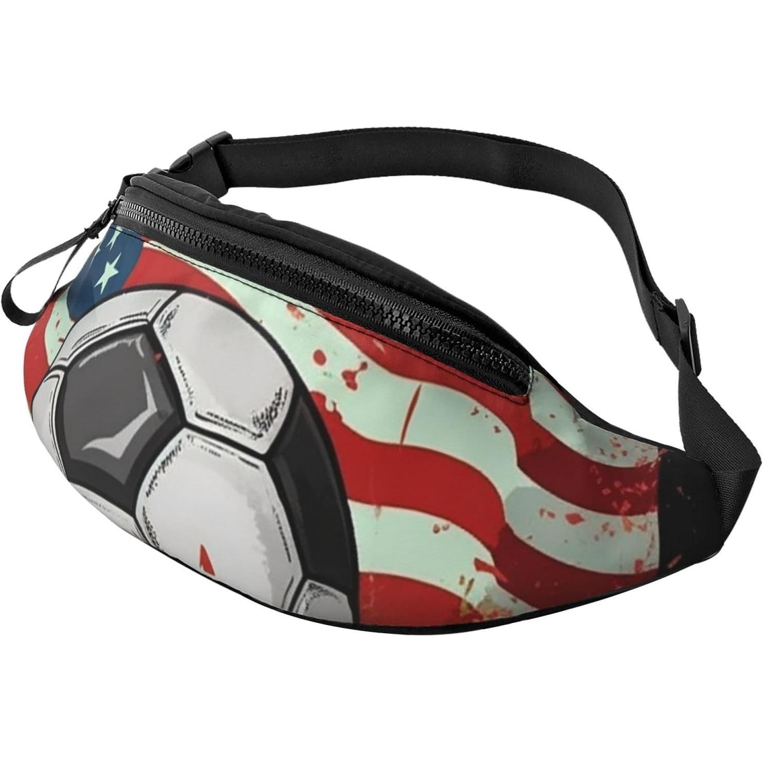 Women Bags Usa - Voetbal USA Amerikaanse vlag heuptas voor