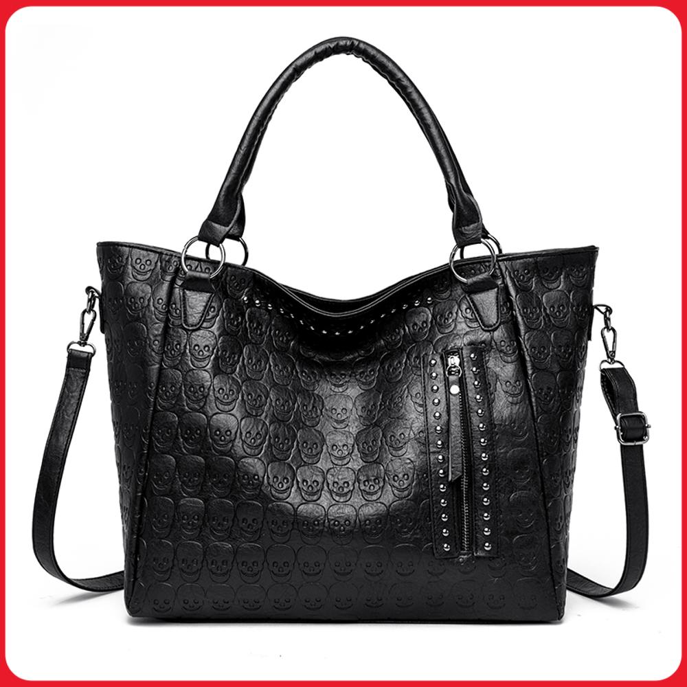 Women Bags Work - Punk Skull Crossbody Tas PU-leer met