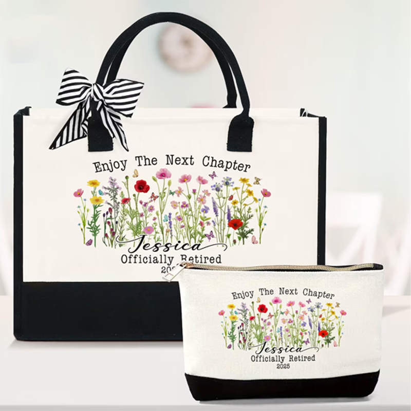Women Bags Next - Gepersonaliseerde pensioen thema zwart-wit tas make-up