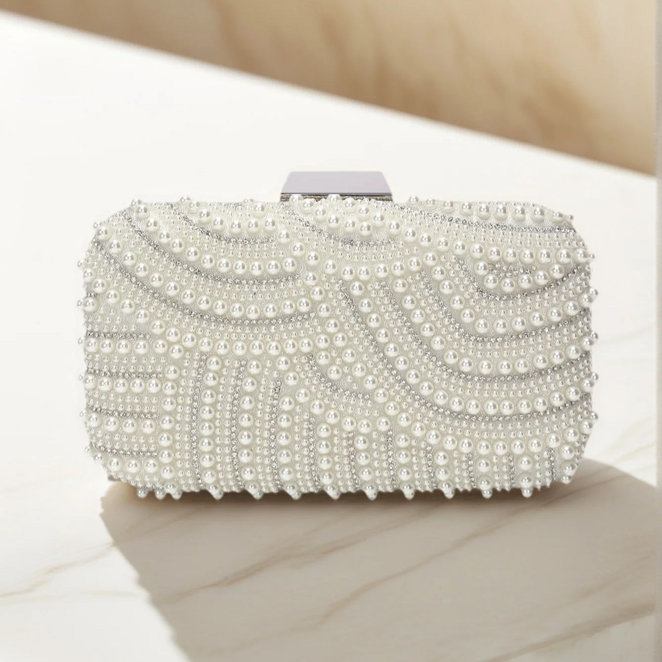 Evening Bag Beaded - Kralen Dames Avondtassen Uitgehold Parel Strass