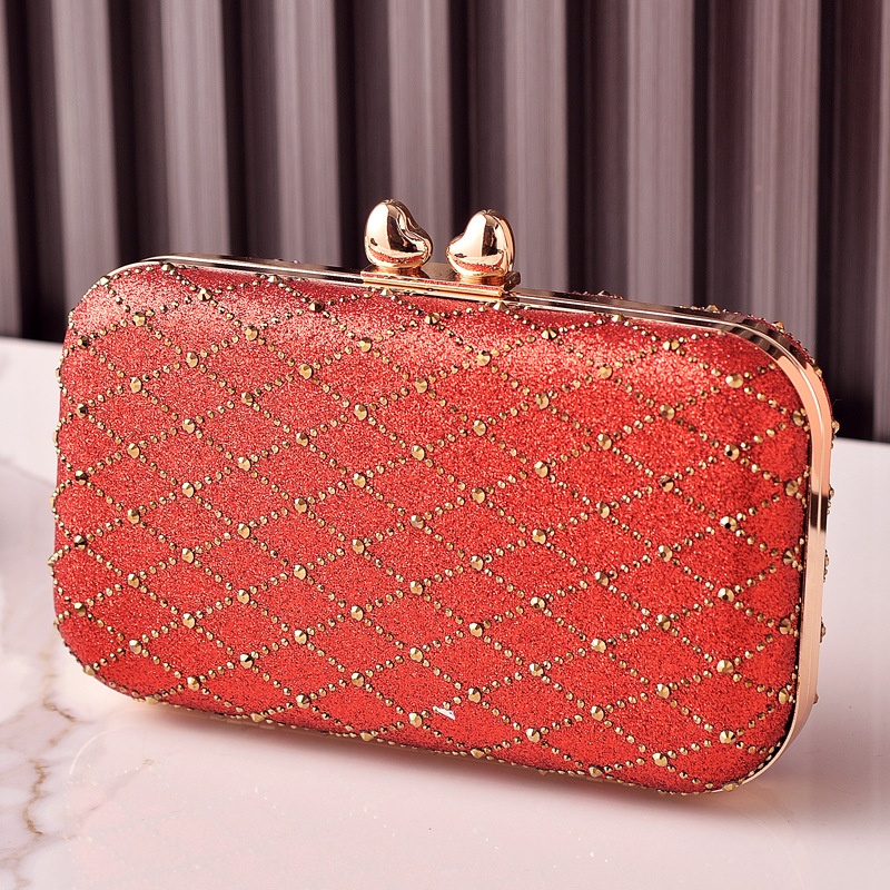 Elegante hete roze glitter clu - Evening Bag Beaded recensie en prijs