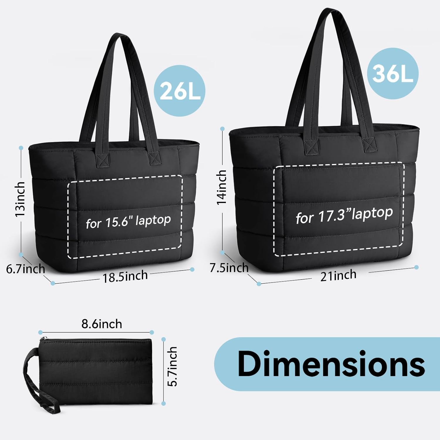 Puffer Tote Bag voor dames, li - Women Bags Work recensie en prijs