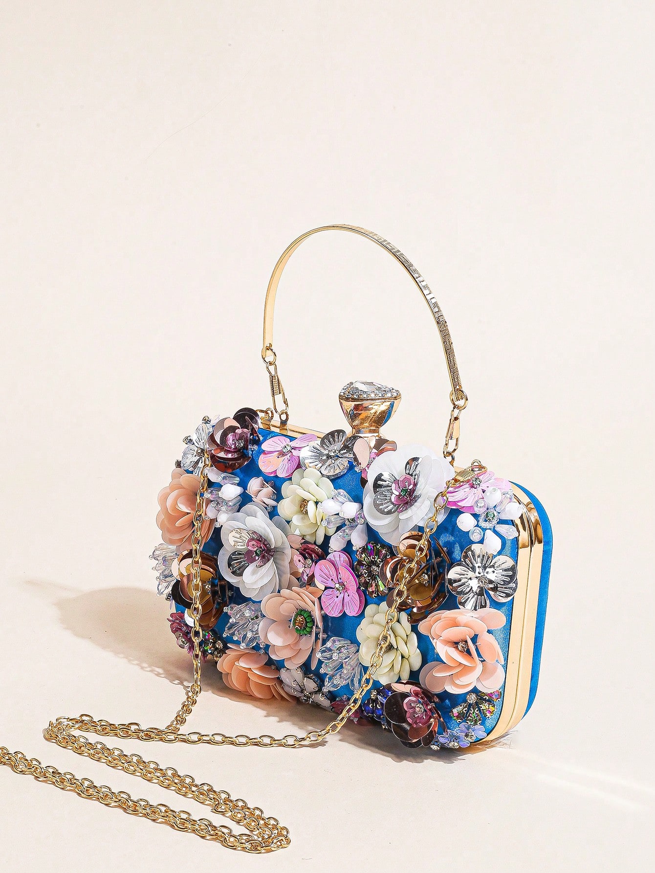 I PC Zwarte Elegante Bloemige  - Evening Bag Beaded recensie en prijs