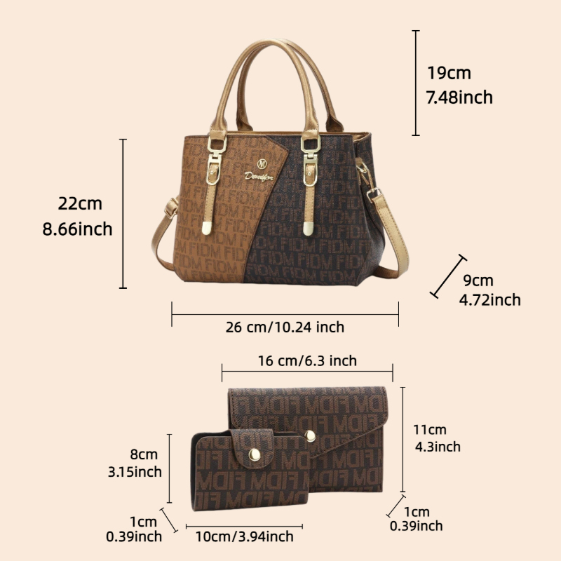3-delige dames tasset, luxe pr - Women Bags Daily Use recensie en prijs