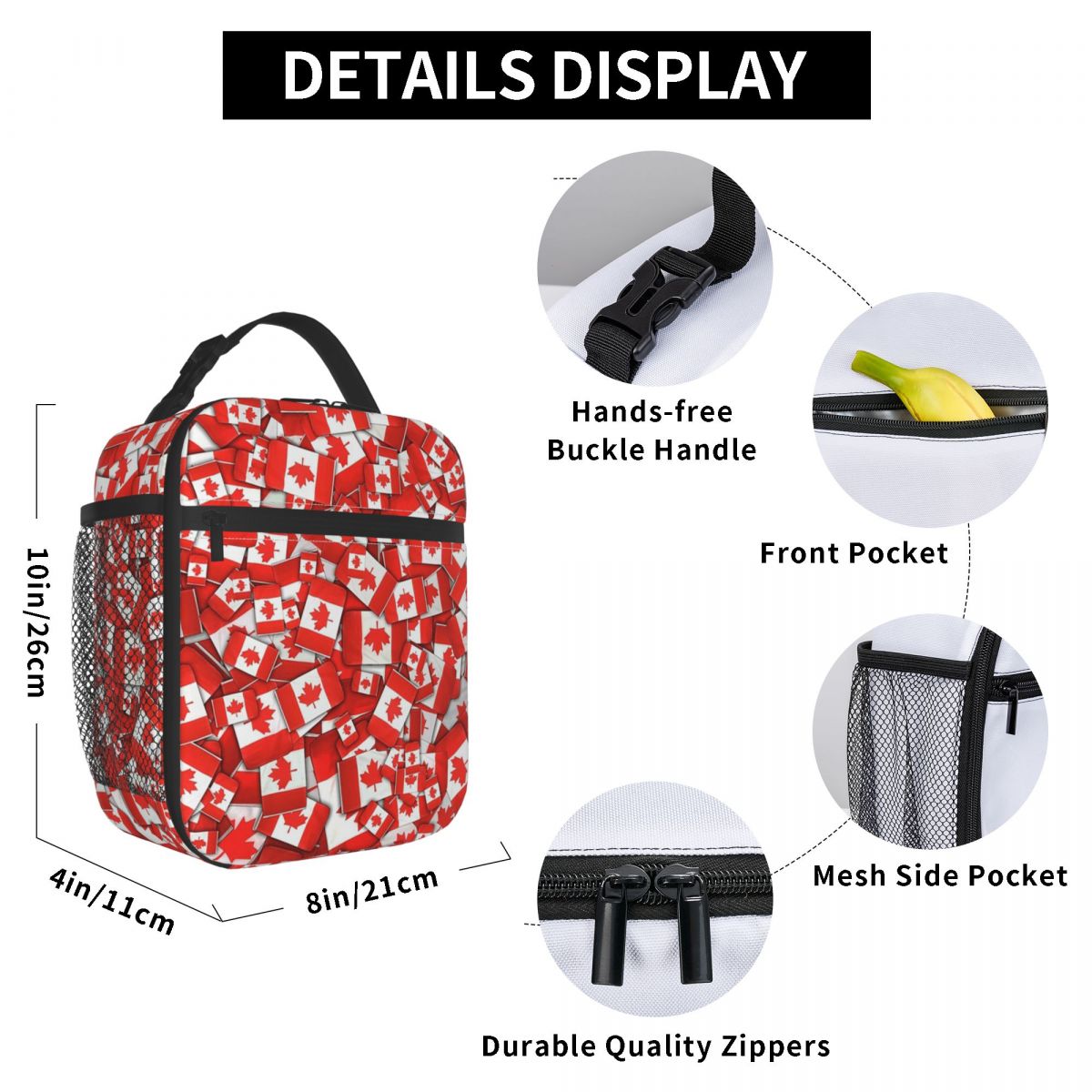 Geïsoleerde lunchtas met Canad - Women Bags In Canada recensie en prijs