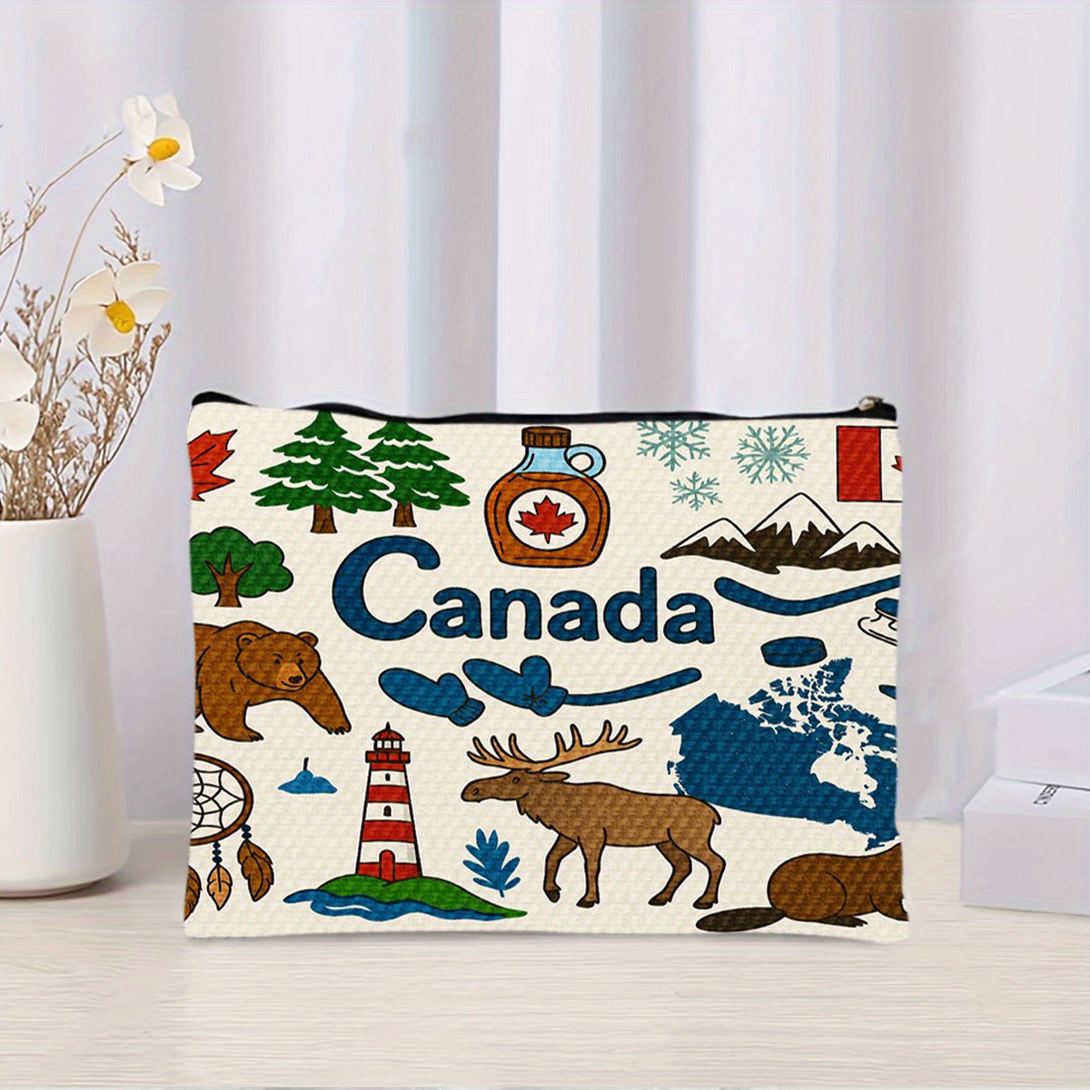Een make-uptasje met Canada-th - Women Bags In Canada recensie en prijs