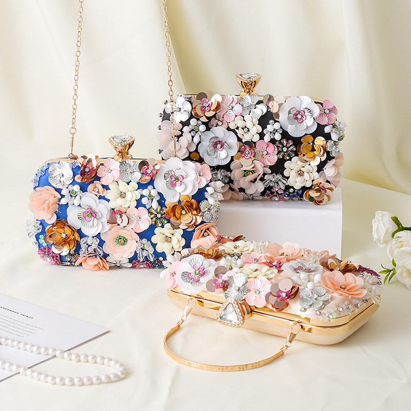 Bloemen Avond Diner Handtas Kr - Evening Bag Beaded recensie en prijs