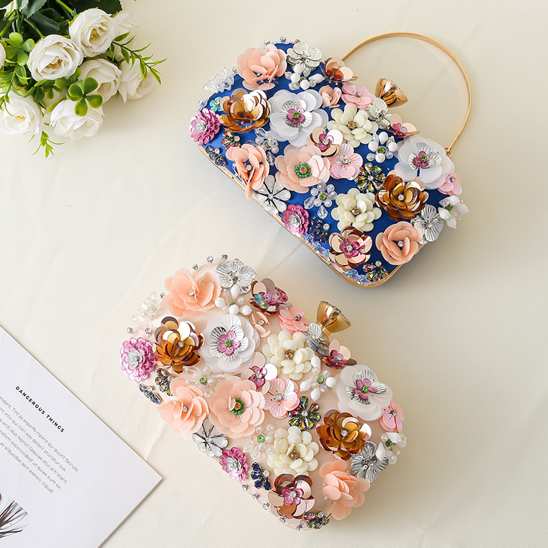 Bloemen Avond Diner Handtas Kr - Evening Bag Beaded recensie en prijs