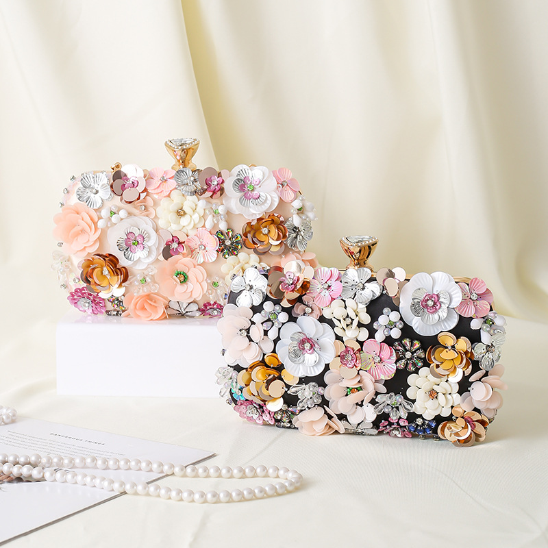 Bloemen Avond Diner Handtas Kr - Evening Bag Beaded recensie en prijs