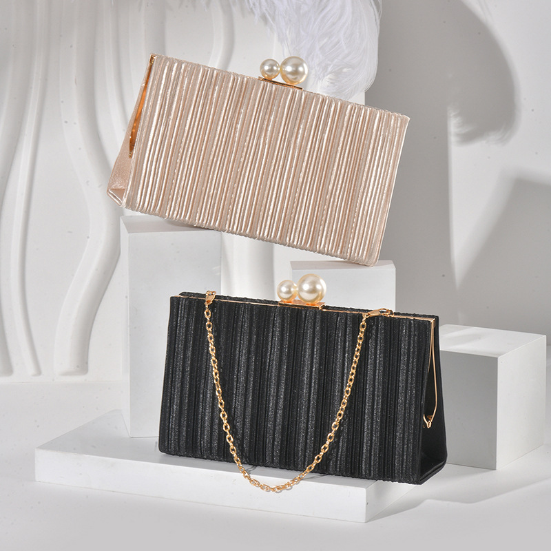 Pure kleur glinsterende stoffe - Evening Bag Beaded recensie en prijs